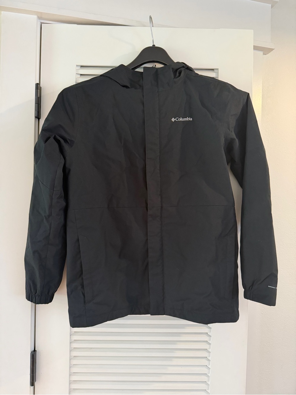 Columbia Kids Black Hooded Raincoat